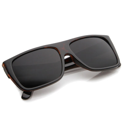 Gafas de sol cuadradas de aviador con parte superior plana retro para hombre 8685