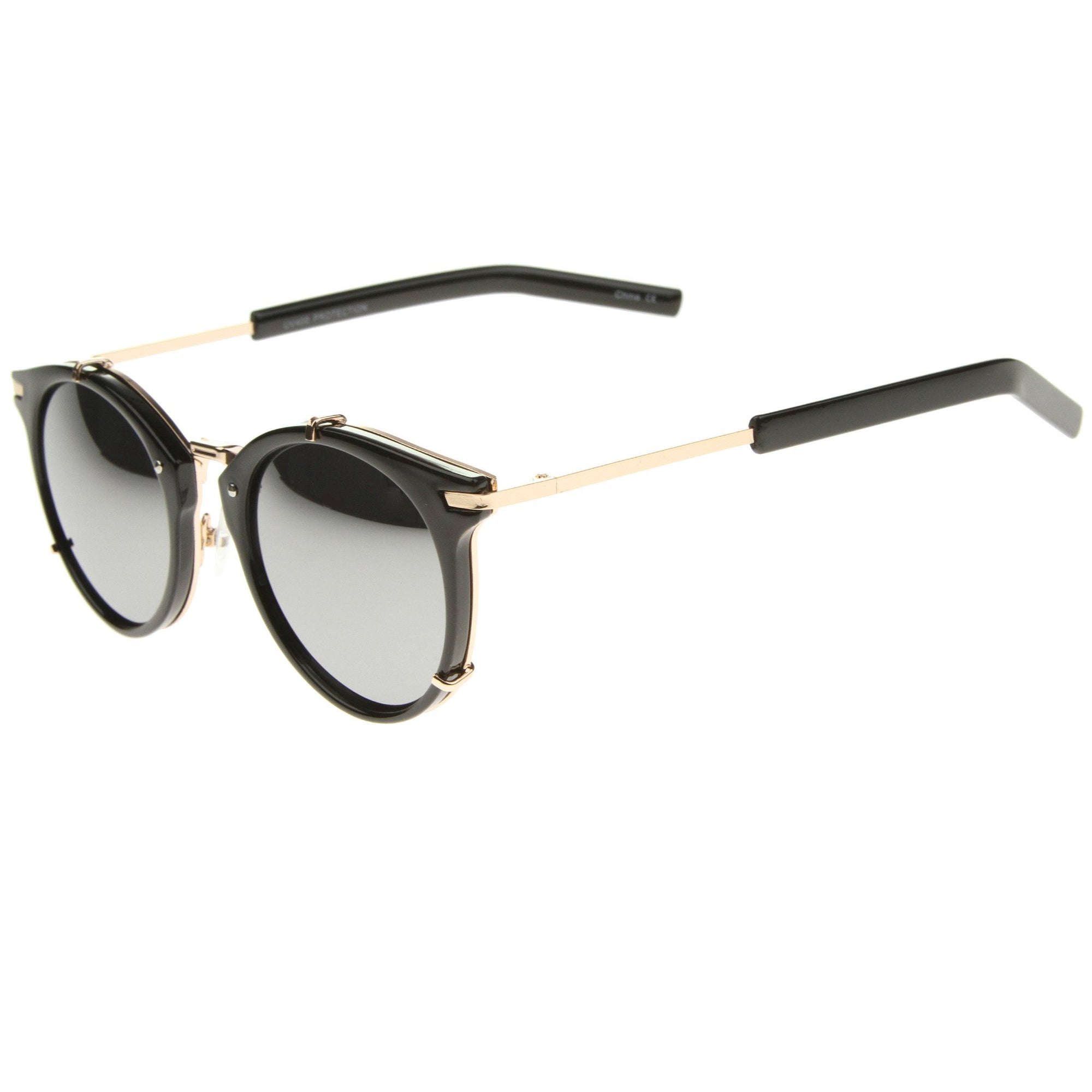 Black Gold Silver Mirror