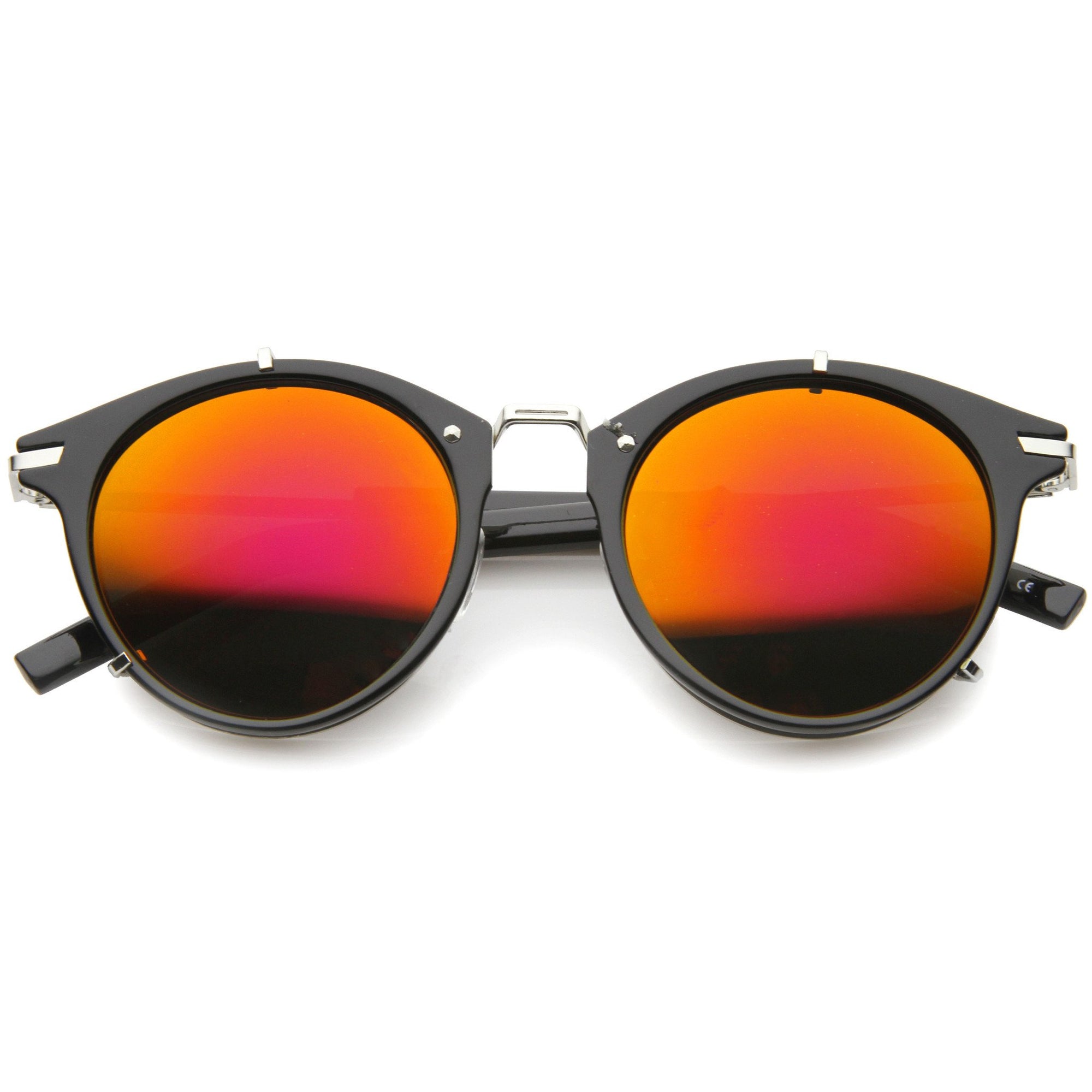 Black Silver Red Mirror