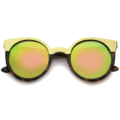 Tortoise Gold Orange Green Mirror