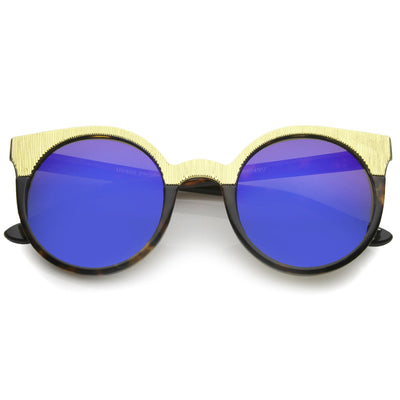Tortoise Gold Blue Mirror
