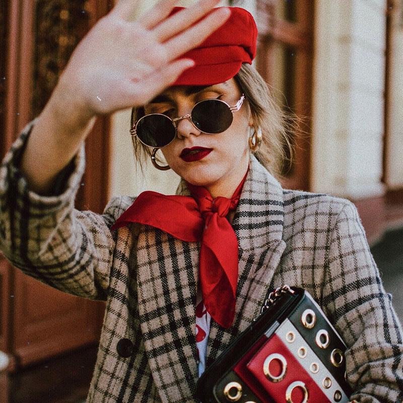 Retro 1990's Oval Steampunk Flat Lens Sunglasses C477