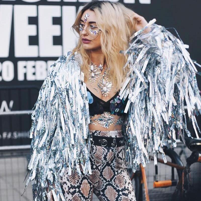 Oversize Women's Festival Heart Shape Clear Lens Glasses C304