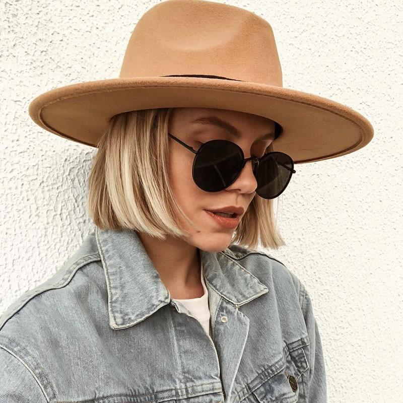 Indie Round Retro Modern Flat Lens Dapper Sunglasses C519