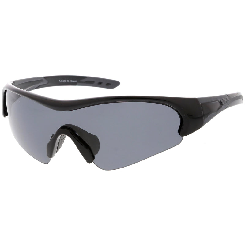 Outdoor Sports Half Frame TR-90 Polarized Shield Sunglasses C538