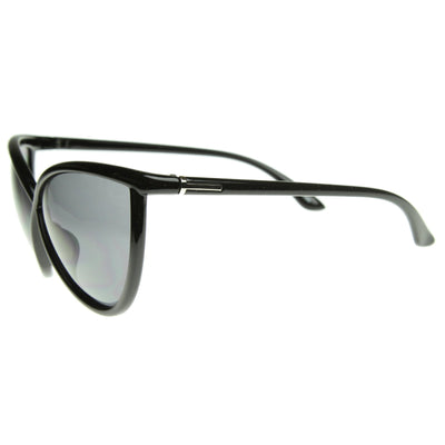 Gafas de sol tipo ojo de gato súper extragrandes únicas Patillas detalladas 8523