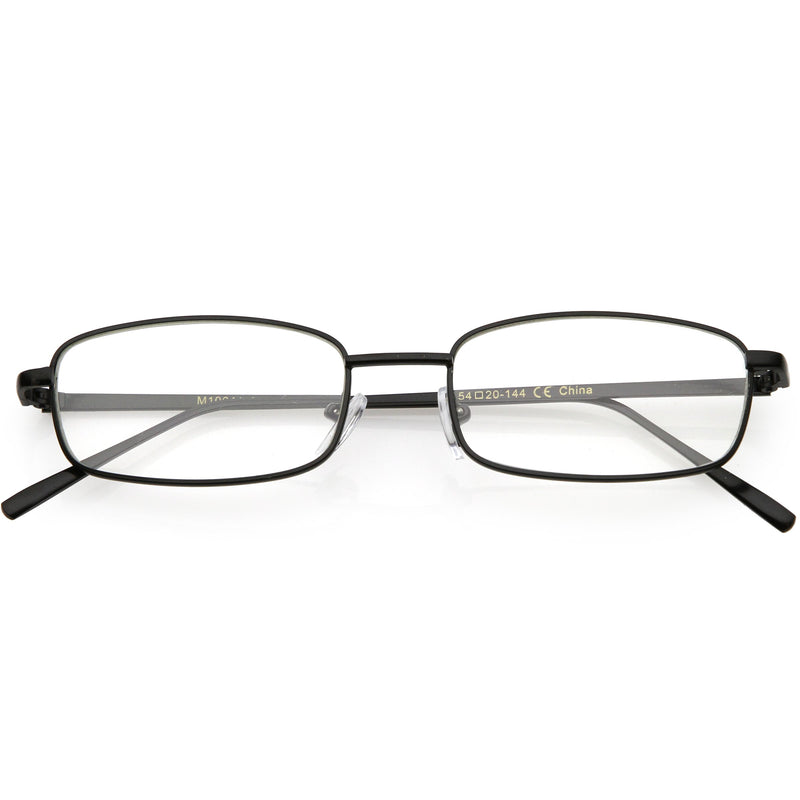 Classic Vintage Inspired Rectangle Flat Clear Lens Glasses C726