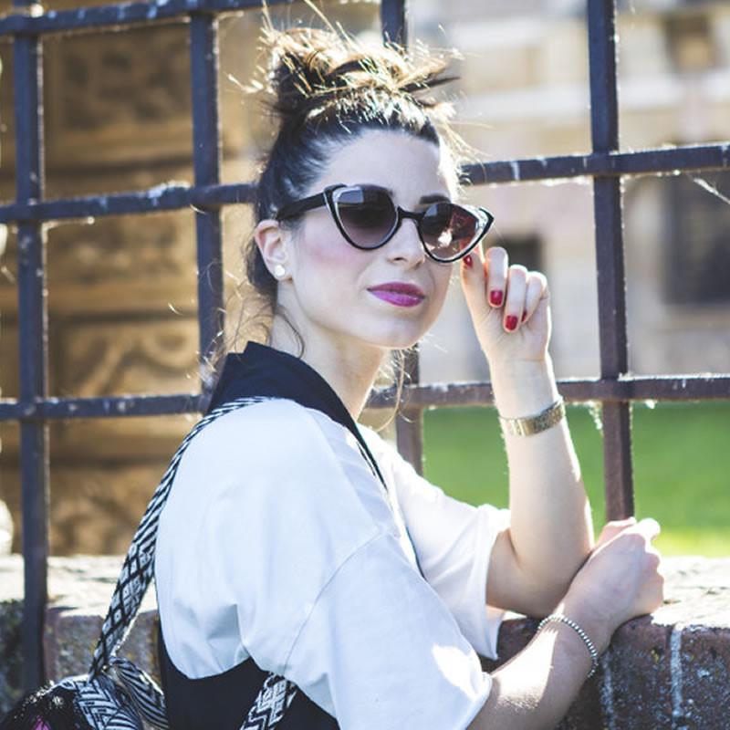 Womens Unique Heart Shape Half Frame Cat Eye Sunglasses 9616