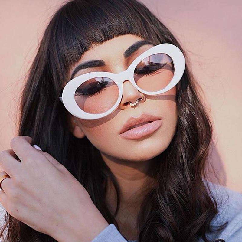 Retro 1990's Fashion Clear Lens Clout Oval Glasses C540