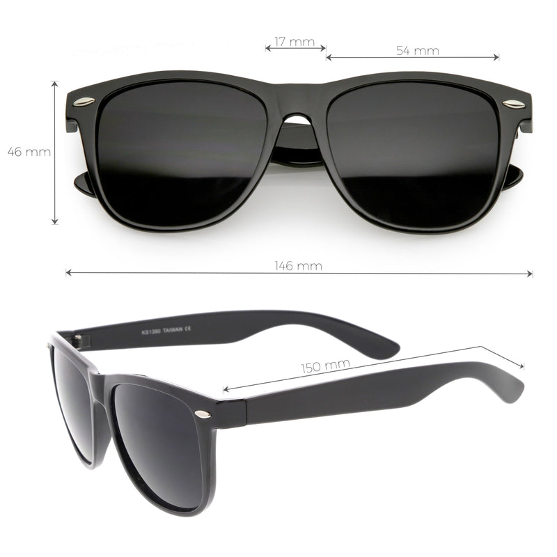 Gafas de sol clásicas retro indie clásicas con borde de cuernos 54 mm C767