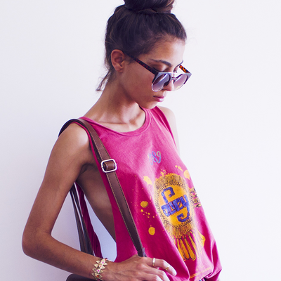 Retro Circle Cat Eye Super Half Frame Flat Bar Sunglasses