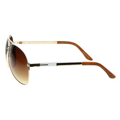 Designer Inspired Large Metal Aviator Sunglasses 1508