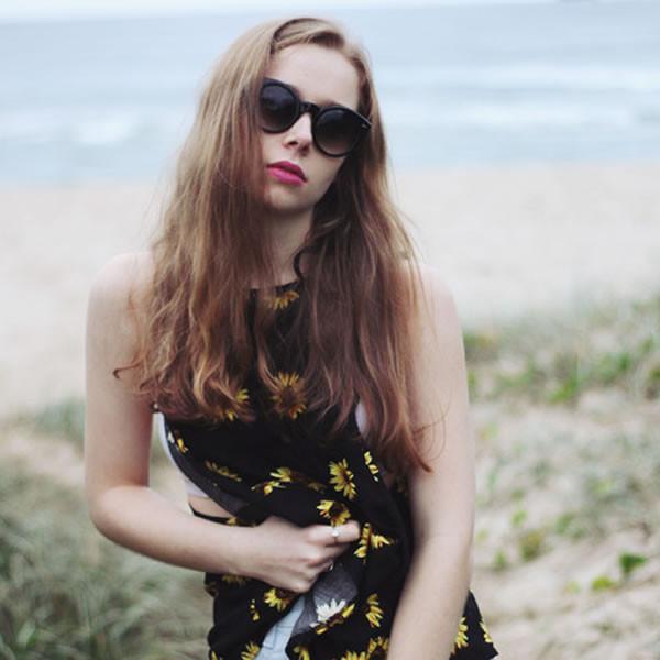 Womens Fashion Modern Cat Eye Retro Circle Round Sunglasses 8297