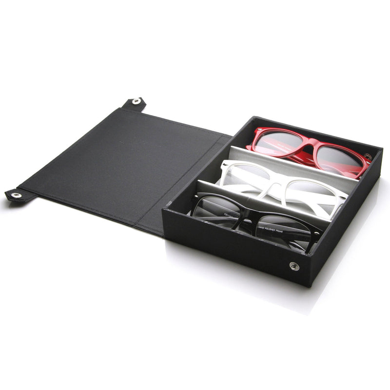 Limited Edition Nerd Clear Lens Horned Rim Glasses + Travel Case 2873