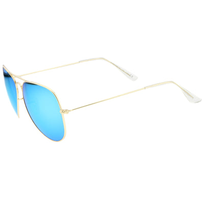 Gafas de sol de aviador de metal mate de diseño premium extragrandes de 61 mm A805