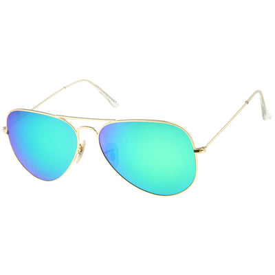 Gafas de sol de aviador de metal mate de diseño premium extragrandes de 61 mm A805