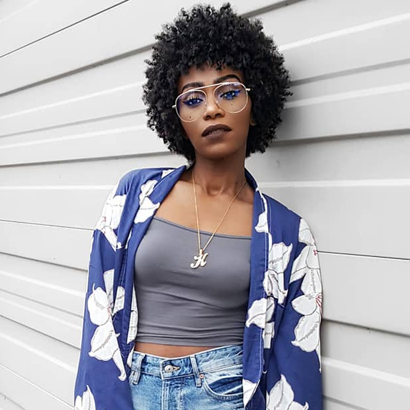 Retro Modern Teardrop Clear Flat Lens Glasses 58mm C451