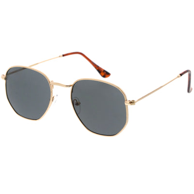 Gafas de sol elegantes con montura hexagonal geométrica moderna retro C455