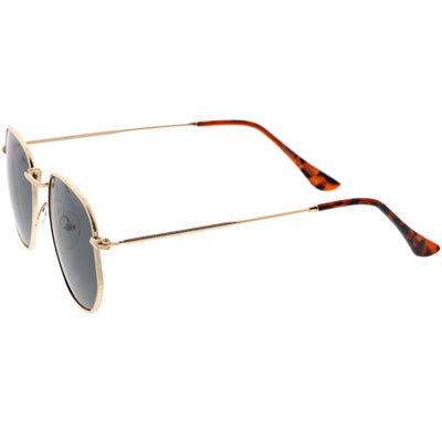 Gafas de sol elegantes con montura hexagonal geométrica moderna retro C455