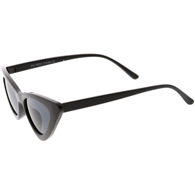 Women's Narrow 1990's Retro Flat Lens Cat Eye Sunglasses C523