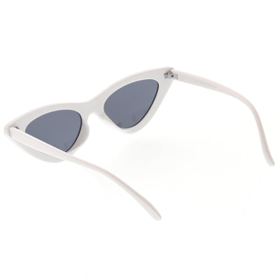 Women's Narrow 1990's Retro Flat Lens Cat Eye Sunglasses C523