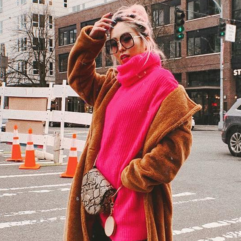 Women's Oversize Metal Fashion Flat Lens Geometric Sunglasses C527