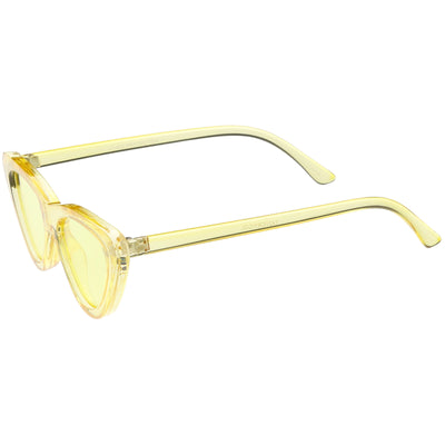 Women's Colorful Retro Indie Festival Thin Cat Eye Sunglasses C560