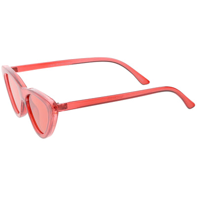 Women's Colorful Retro Indie Festival Thin Cat Eye Sunglasses C560