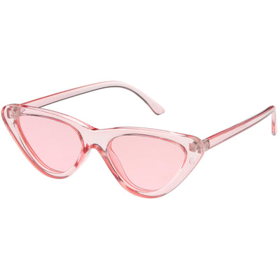 Women's Colorful Retro Indie Festival Thin Cat Eye Sunglasses C560
