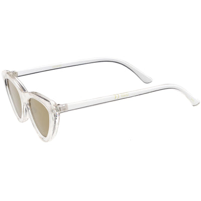Women's Colorful Retro Indie Festival Thin Cat Eye Sunglasses C560