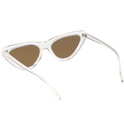 Women's Colorful Retro Indie Festival Thin Cat Eye Sunglasses C560