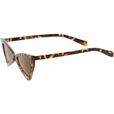 Gafas de sol estilo ojo de gato con forma de triángulo retro a la moda para mujer C570