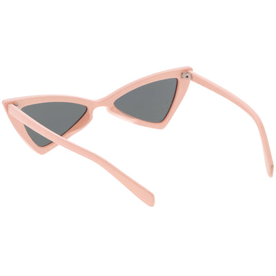 Gafas de sol estilo ojo de gato con forma de triángulo retro a la moda para mujer C570