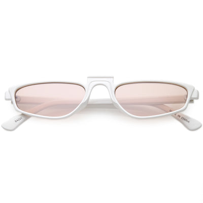 Women's 1990's Small Thin Retro Cat Eye Sunglasses C684