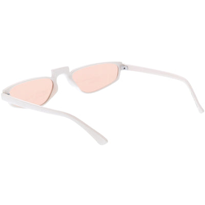 Women's 1990's Small Thin Retro Cat Eye Sunglasses C684