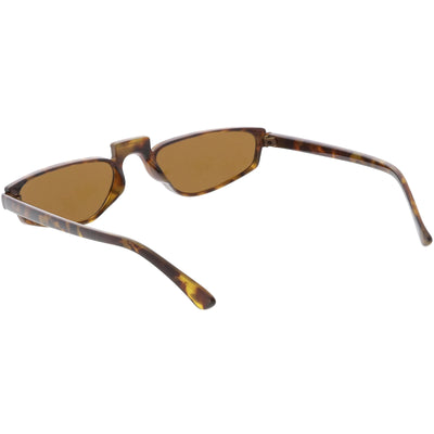 Women's 1990's Small Thin Retro Cat Eye Sunglasses C684