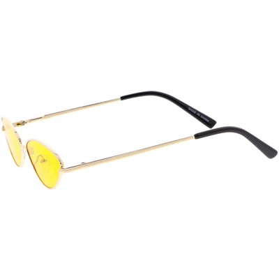 Retro 1990's Color Tone Metal Cat Eye Sunglasses C724