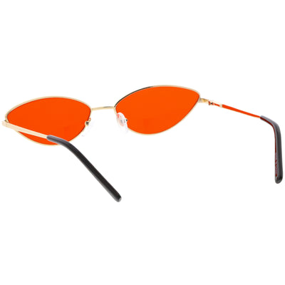 Retro 1990's Color Tone Metal Cat Eye Sunglasses C724