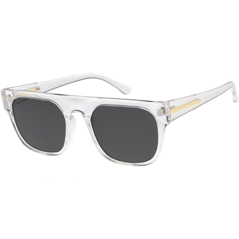 Men's Modern Street Wear Horned Rim Flat Top Sunglasses C935
