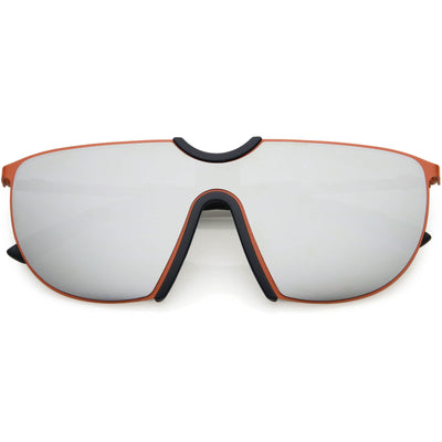 Red Black Silver Mirror