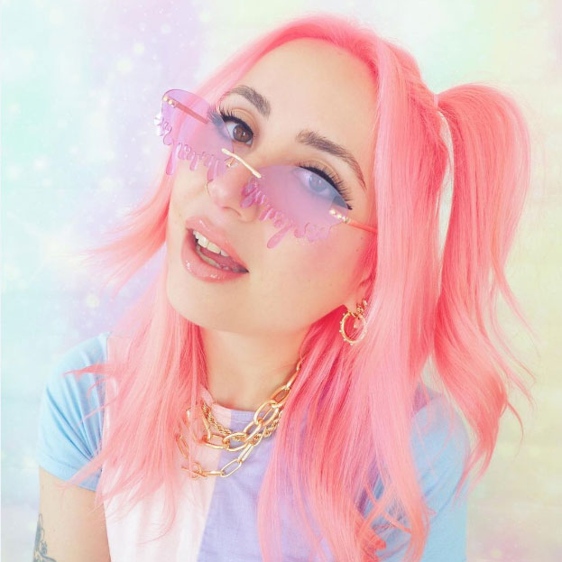 Oozing Melting Effect Color Tinted Lens Oval Rimless Drip Sunglasses D072