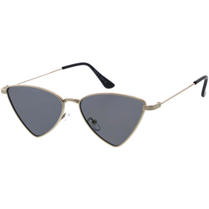 Slim Point Lightweight Metal Cat Eye Sunglasses D122