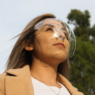 Protective Face Shield Full Cover Visor Glasses/Sunglasses (Anti-Fog) D188