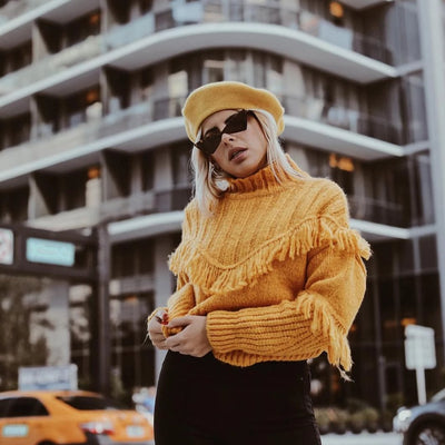 Gafas de sol estilo ojo de gato con forma de triángulo retro a la moda para mujer C570