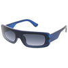 Futuristic Wrap Around Rectangle Shield Sunglasses D318