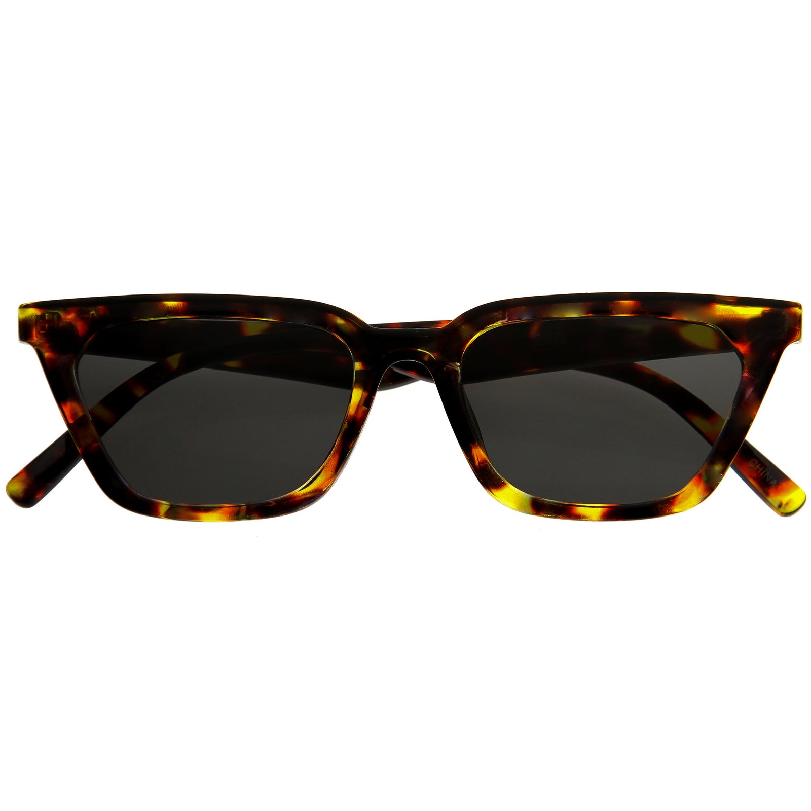 Gafas de sol estilo ojo de gato contemporáneas modernas neutrales Mod D313