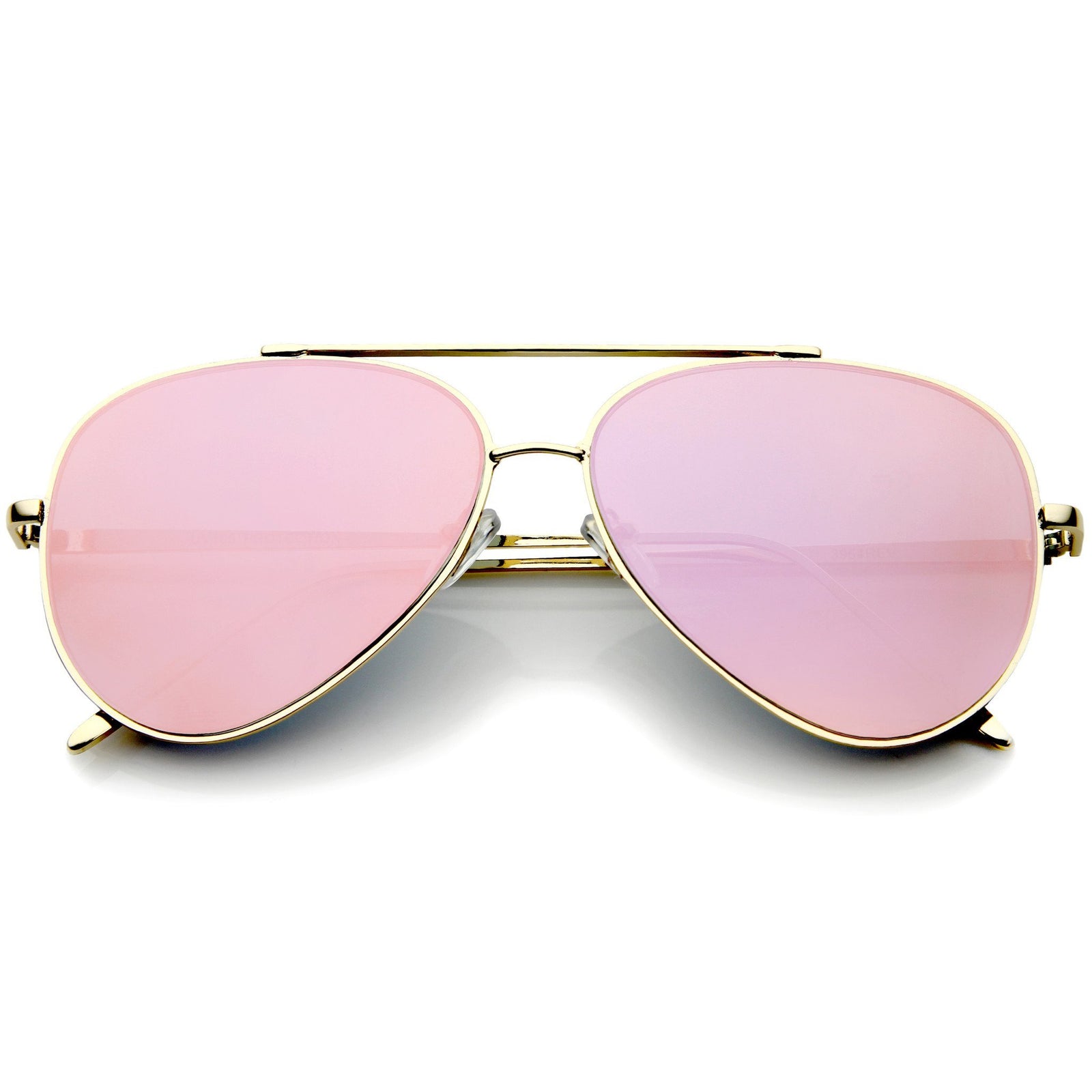 Rose Gold Mirrored Aviator Sunglasses – Details Boutique