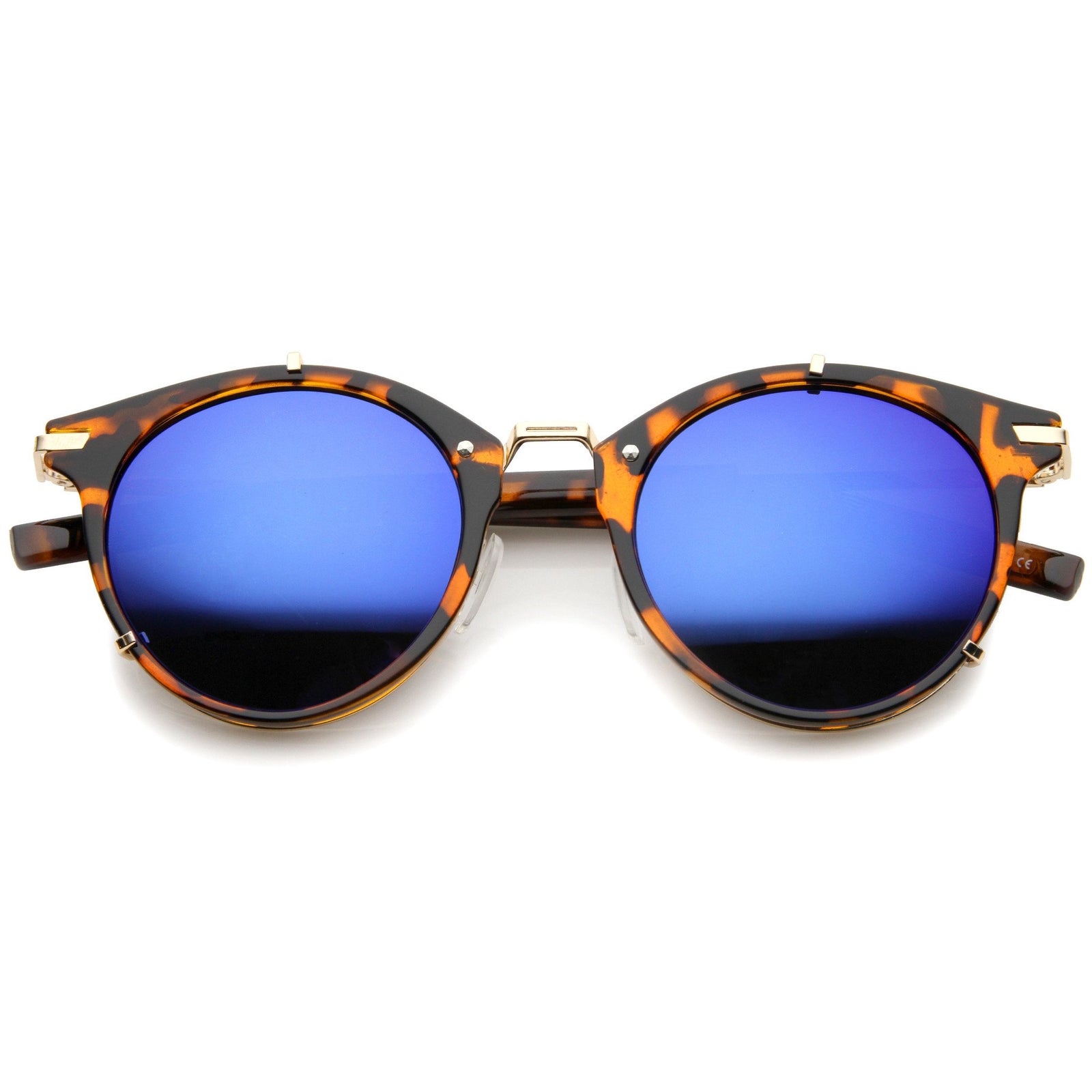 Tortoise Gold Blue Mirror