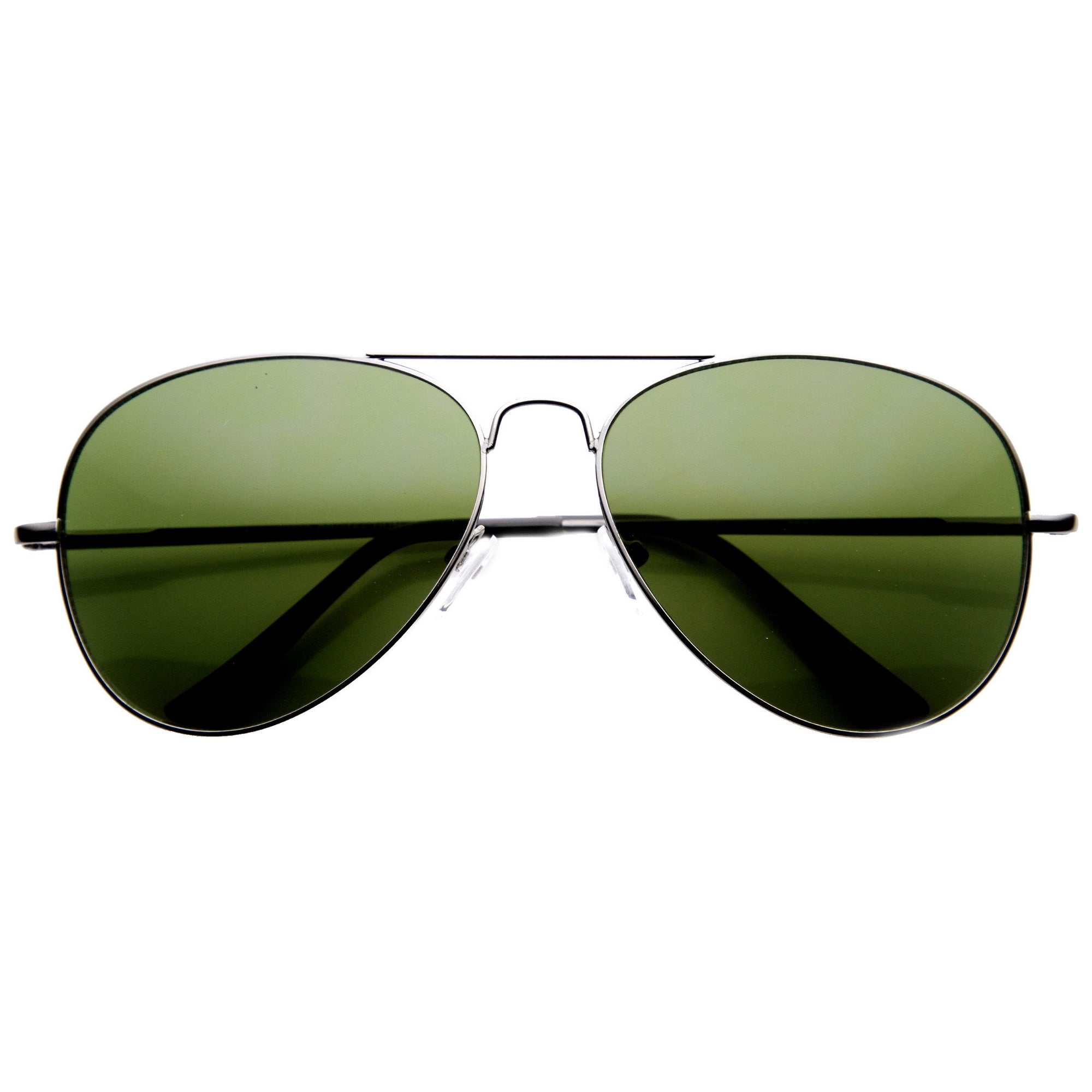 Classic Metal Frame Aviator Sunglasses For Men And Women-FunkyTradition Black-Black