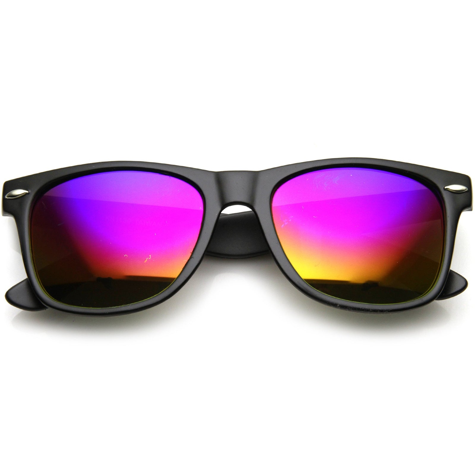 Novelty Rainbow Unicorn Sunglasses Horn Rimmed Square Lens 50mm